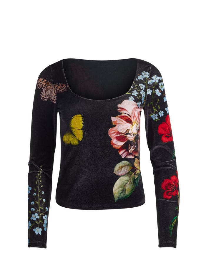 DELAINA TOP - IN THE WIND FLORAL image 6 - Alice And Olivia