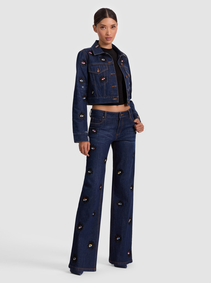 ROXIE EMBELLISHED JEAN - CATHERINE DARK image 1 - Alice And Olivia