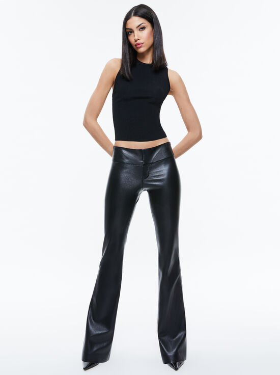 BLACK-OLIVIA VEGAN PANT