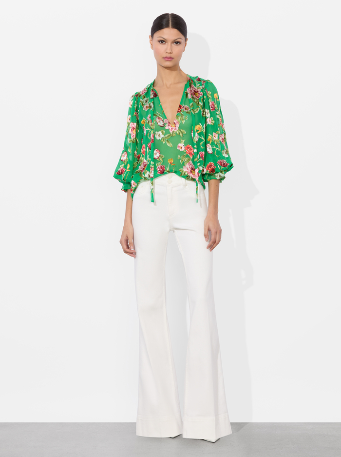 HAMPTONS FLORAL SMALL-MORANNE BLOUSE