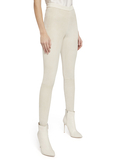 MADDOX BACK ZIP SUEDE LEGGING - TAUPE