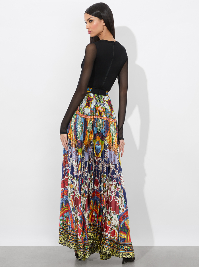 KATZ PLEATED MAXI SKIRT - ON THE ROAD image 2 - Alice And Olivia