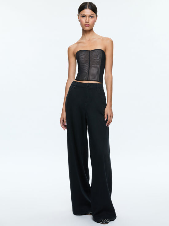 BLACK-AVELINE BUSTIER