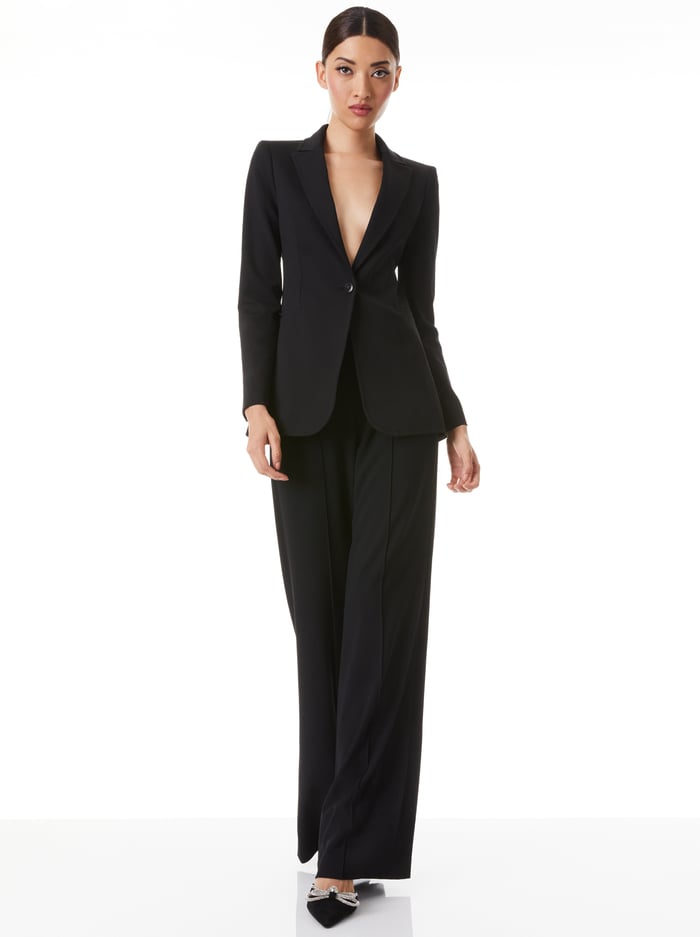 BREANN FITTED BLAZER - BLACK image 4 - Alice And Olivia