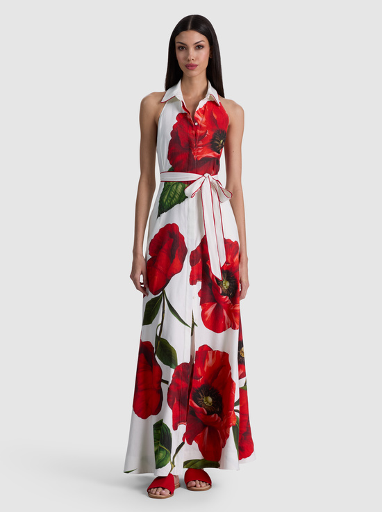 SUMMER POPPY-CHASSIDY HALTER MAXI DRESS