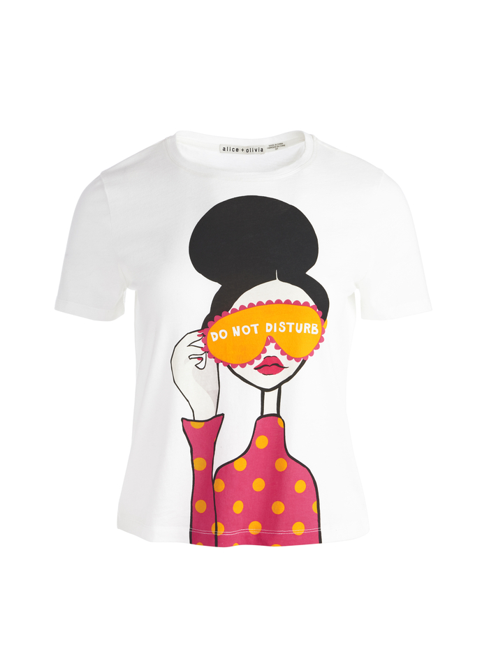RYLYN SS CREW NK TEE - WHITE/MULTI image 5 - ALICE + OLIVIA