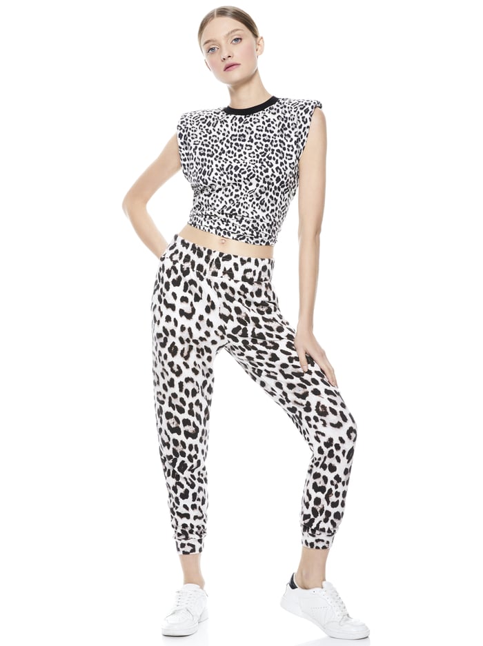 NYC LEOPARD SLIM JOGGER - ROYAL LEOPARD SM image 2 - Alice And Olivia