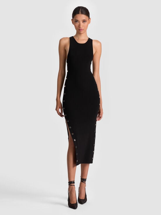 BLACK-LALITA RACERBACK TANK DRESS