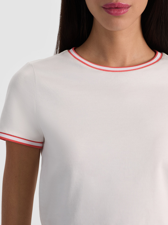 OFF WHITE/CHILI PEPPER-CINDY RINGER TEE