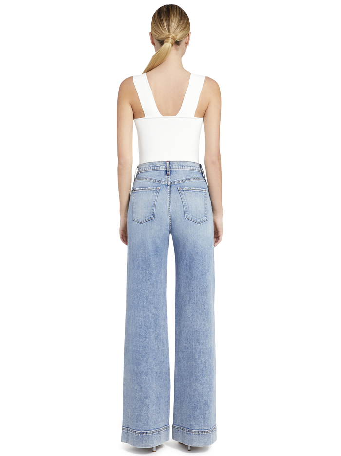 RASHIDA SQUARE NECK CROPPED TANK - SOFT WHITE image 2 - Alice And Olivia