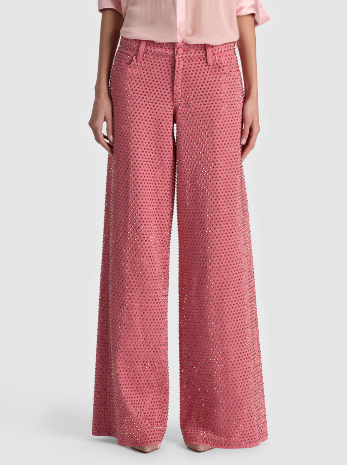 AMAZING EMBELLISHED JEAN - DEEP ROSE/ROSE GOLD - ALICE + OLIVIA