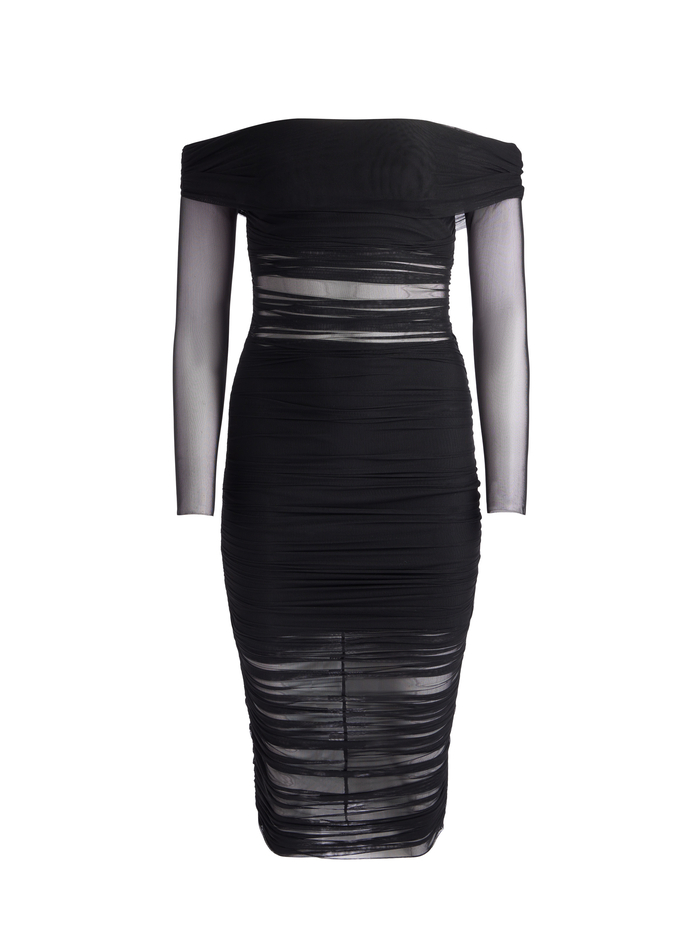 ISADOLA MIDI DRESS - BLACK image 5 - Alice And Olivia