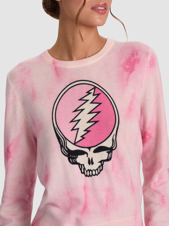 STATIC TIE DYE PINK-A+O X GRATEFUL DEAD CAROLEE PULLOVER
