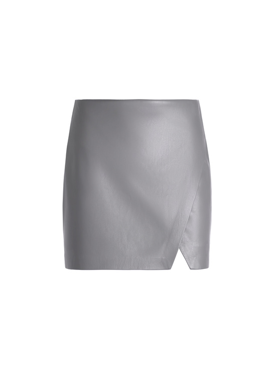 STORM GREY-SIOBHAN VEGAN MINI SKIRT