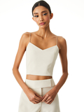 ARCHER CROPPED CAMI - TAUPE
