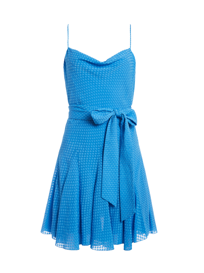 WEBBER COWL NECK MINI DRESS - PARADISE image 5 - Alice And Olivia