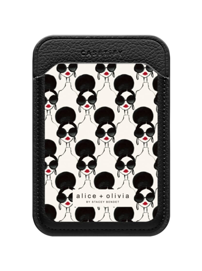 A+O X CASETIFY STACE FACE PHONE WALLET - BLACK/WHITE - Alice And Olivia