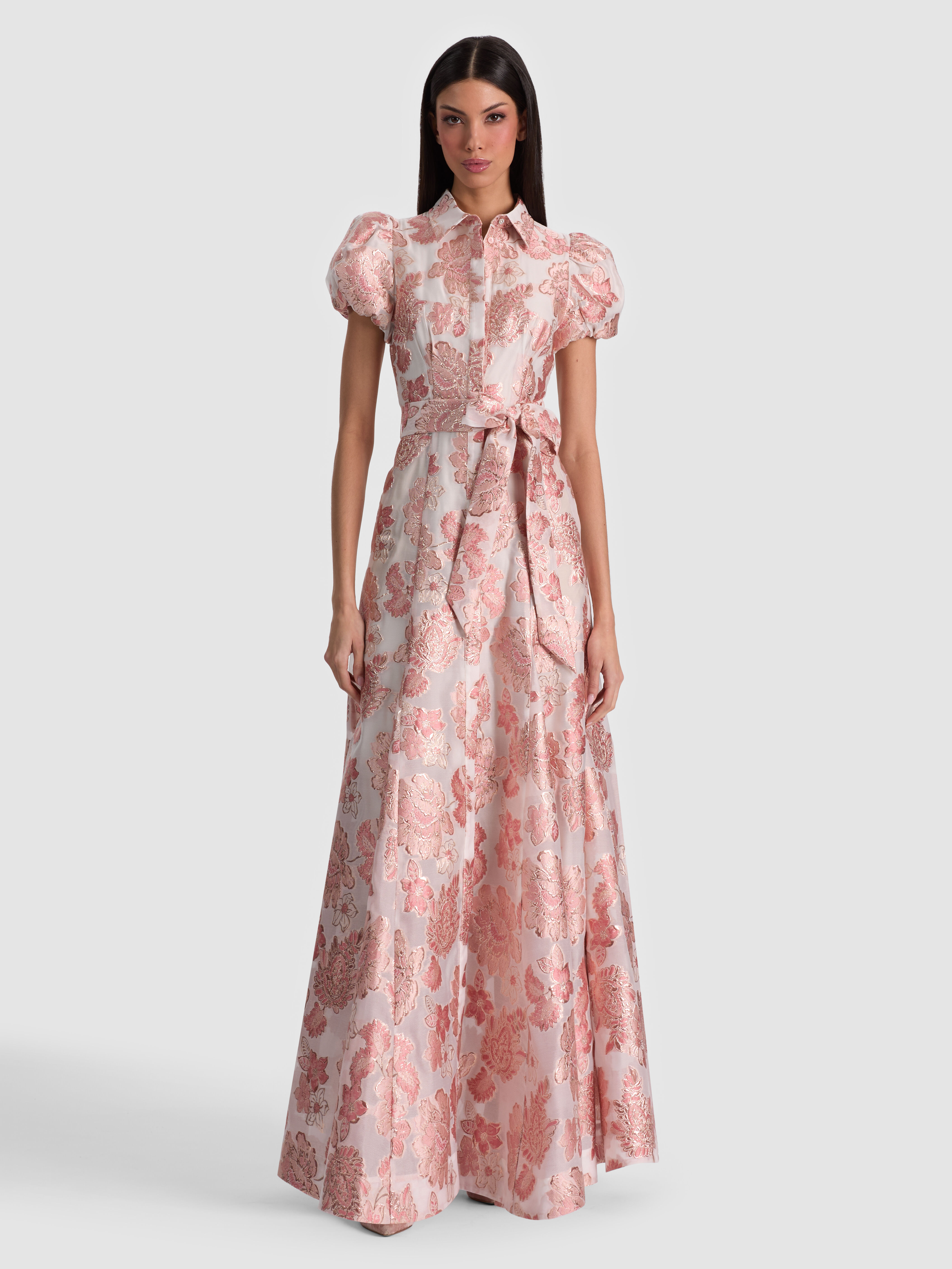 HENRIETTA MAXI DRESS in ENGLISH ROSE | ALICE + OLIVIA