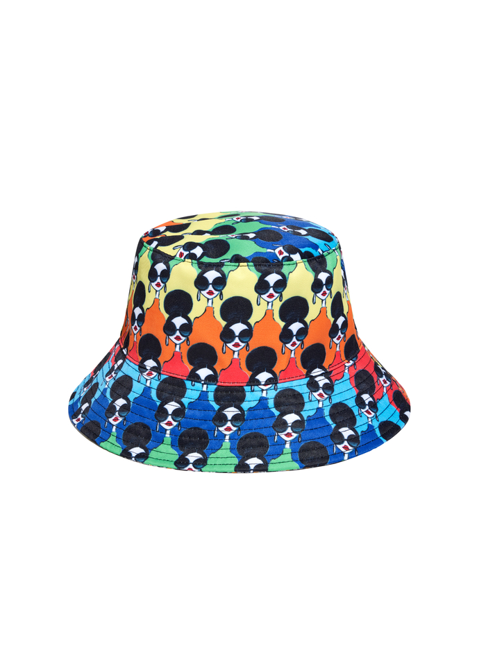 LIYA REVERSIBLE BUCKET HAT - STACE FACE - Alice And Olivia