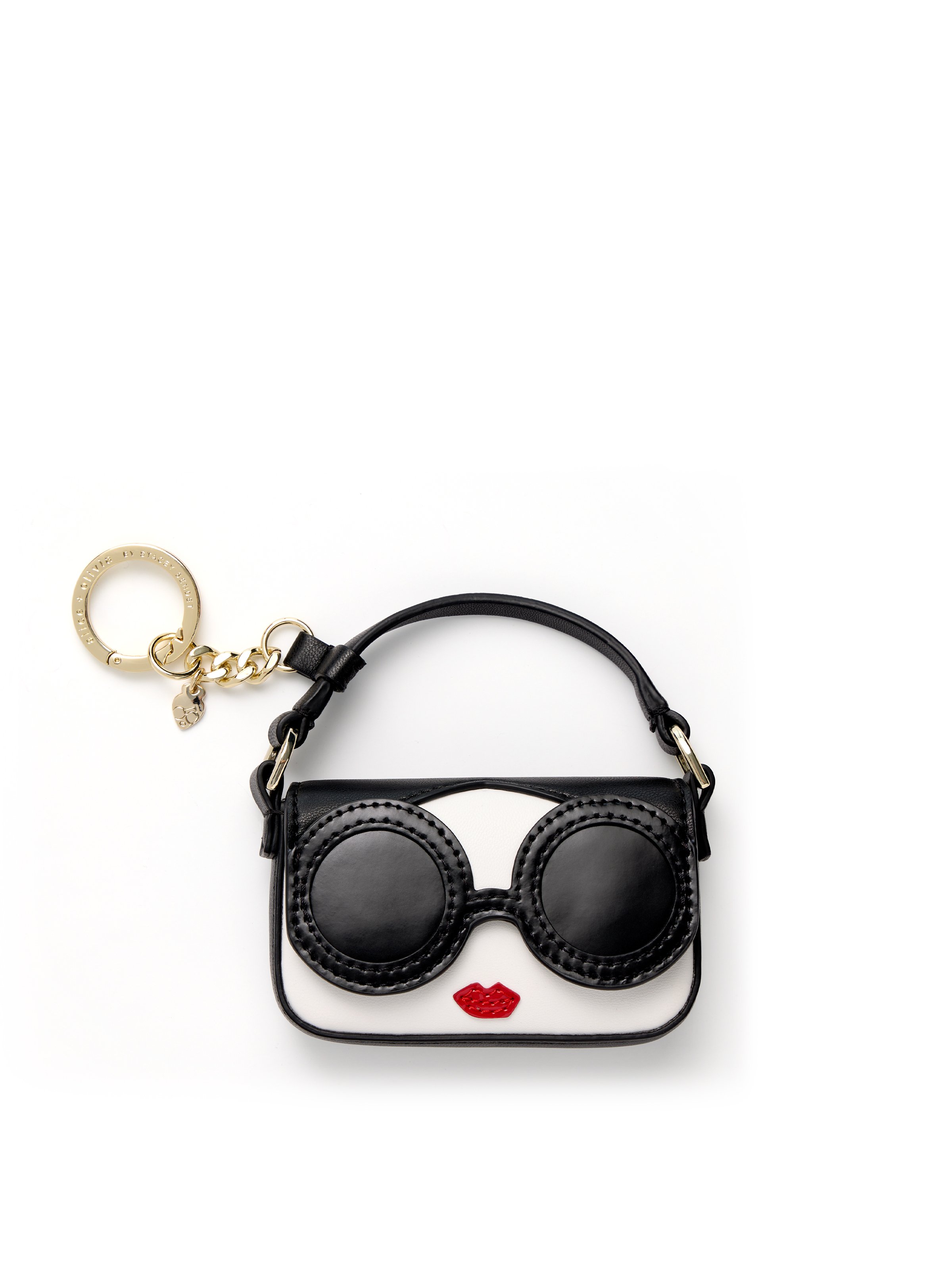 Alice And Olivia Staceface Alicia Keycharm In Black