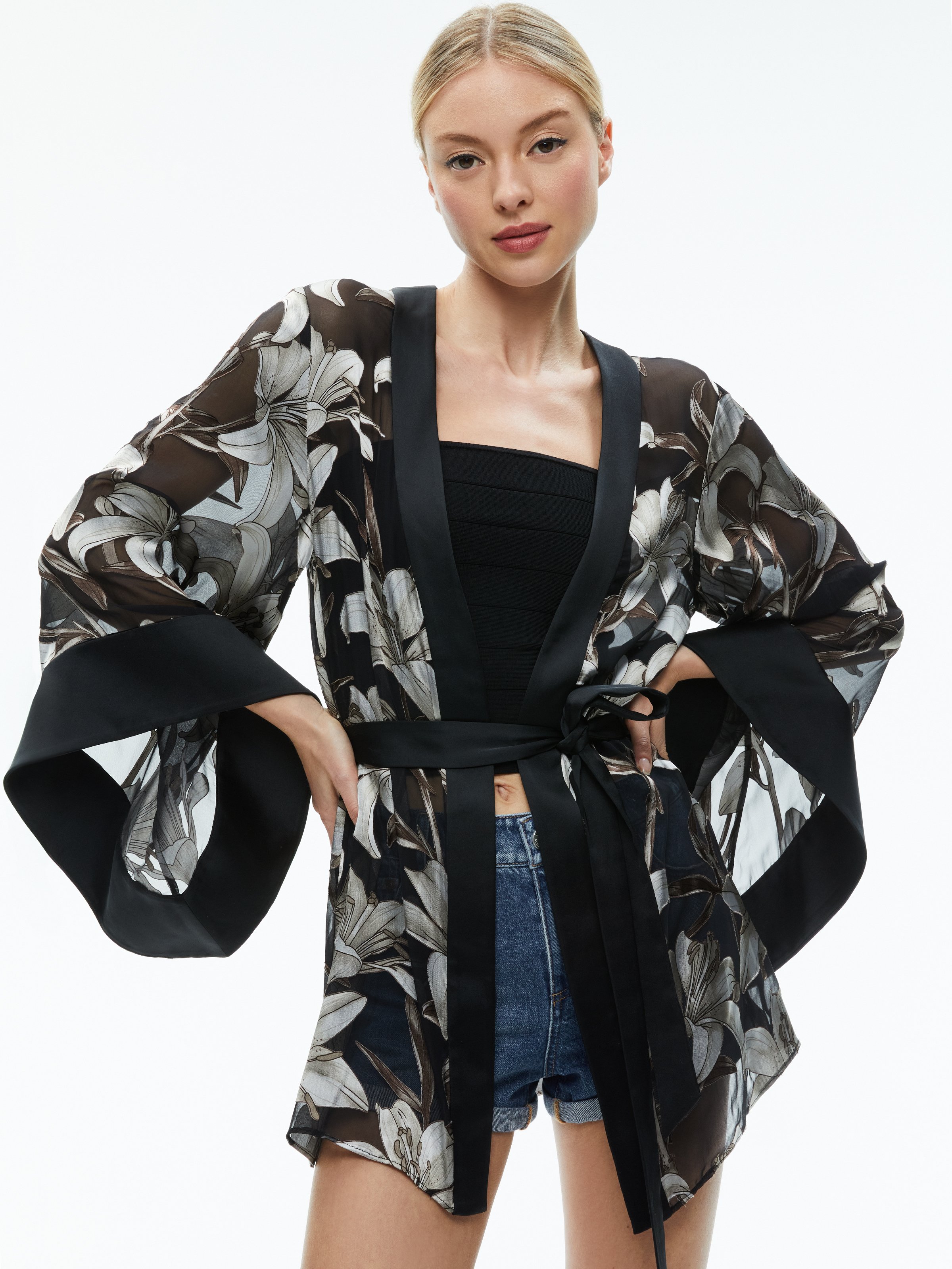 Alice And Olivia Mariana Mini Kimono