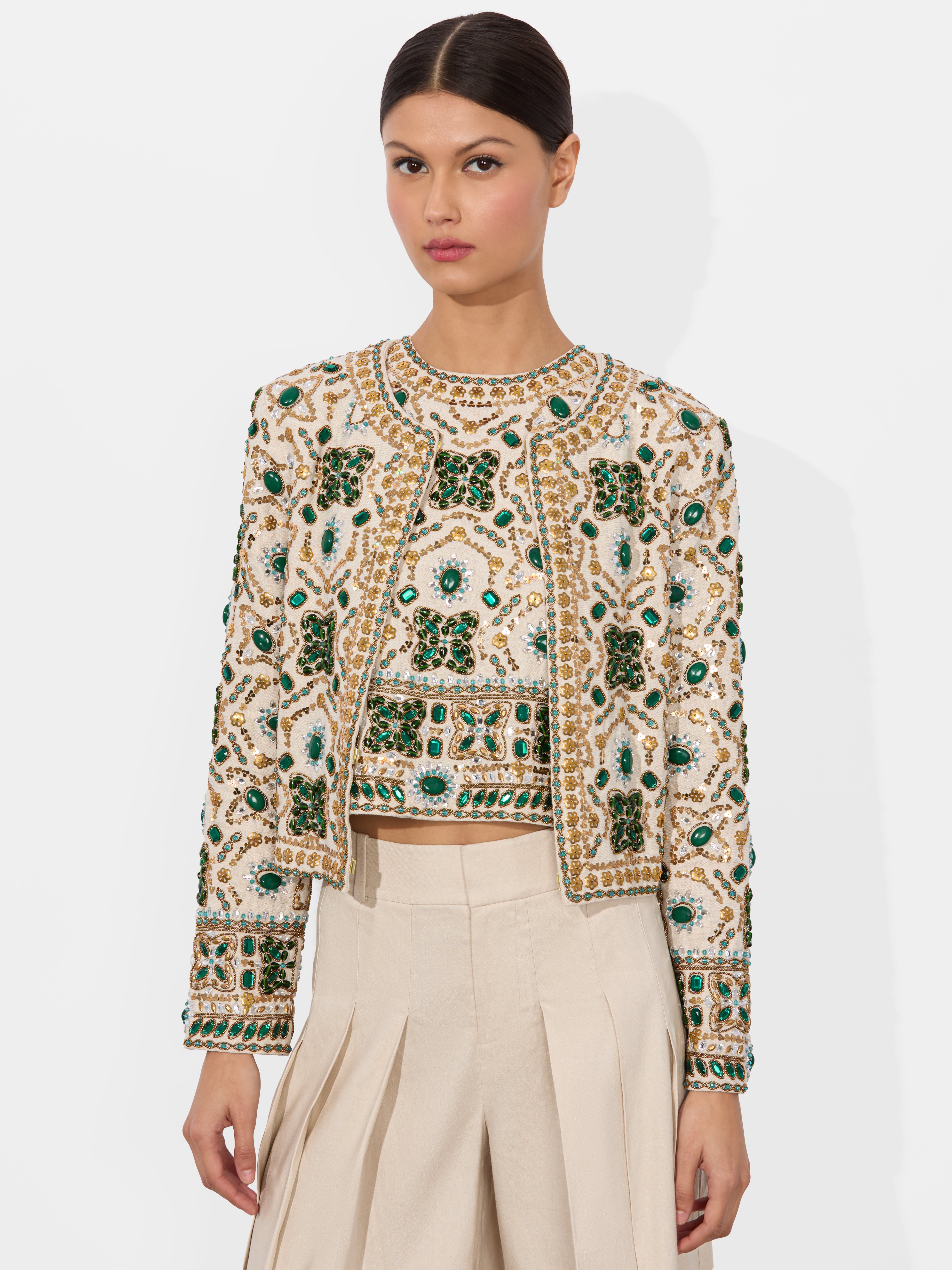 Alice And Olivia Kidman Embellished Jacket