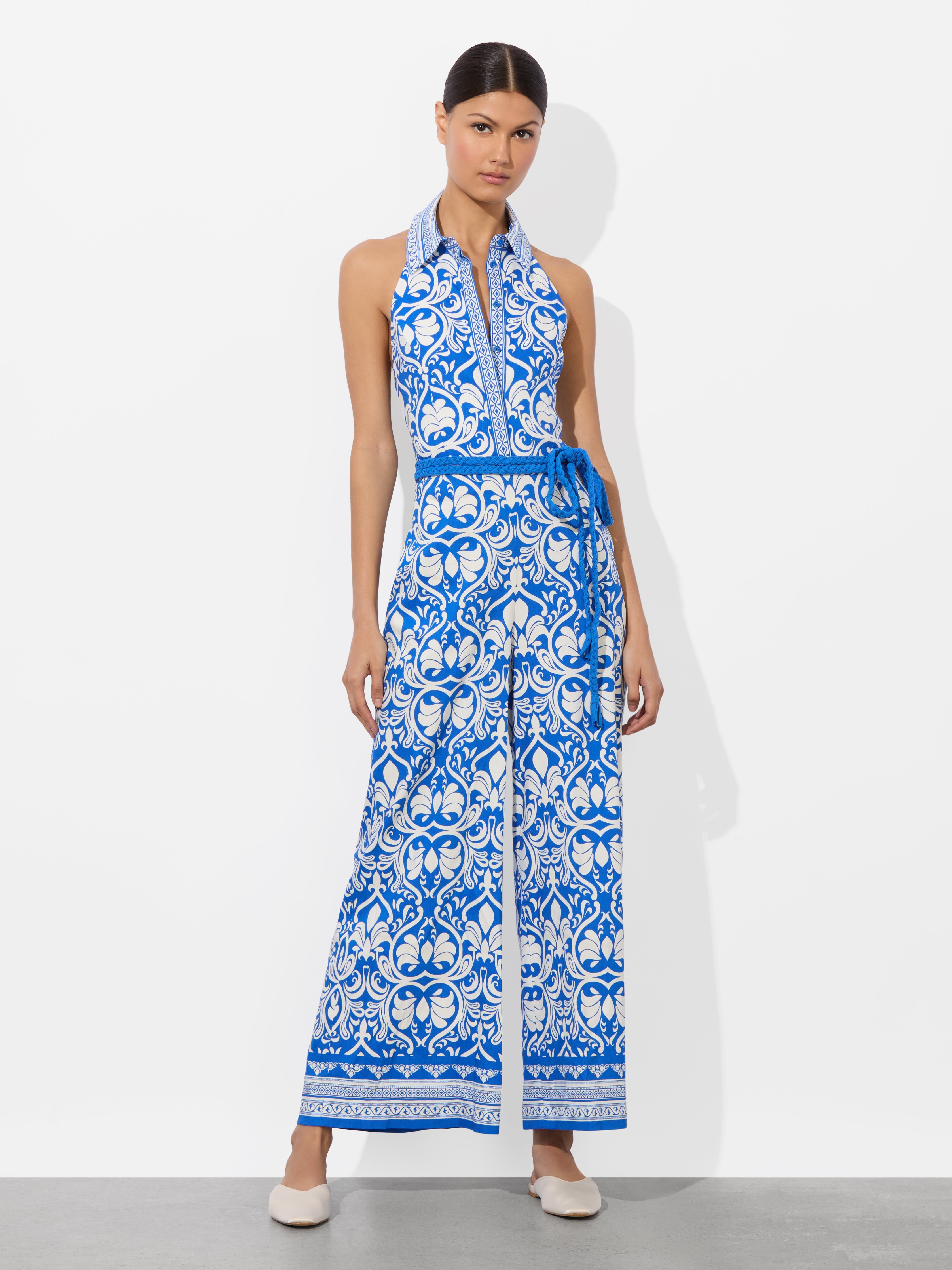 Alice And Olivia Alara Linen Jumpsuit