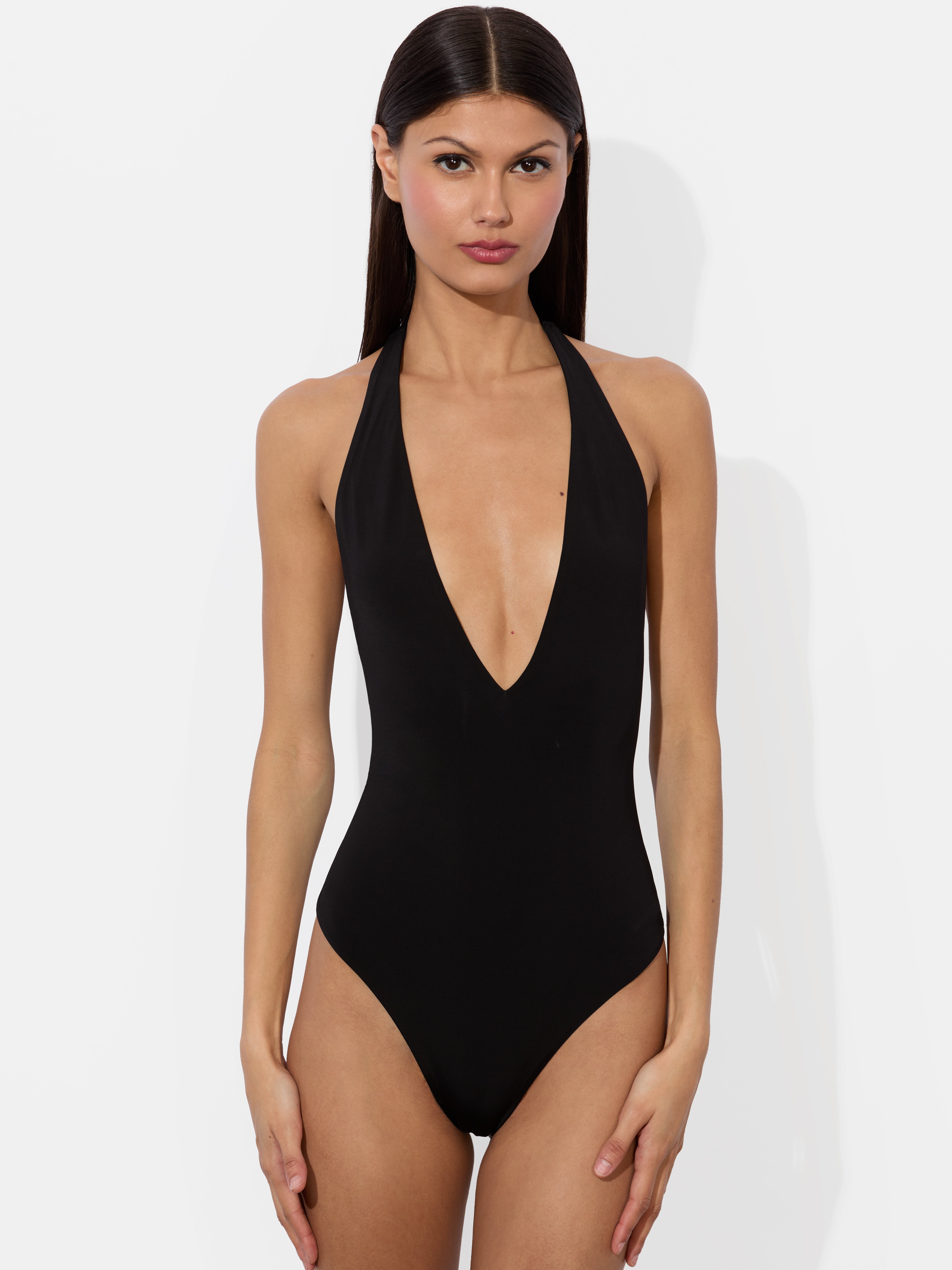 Alice And Olivia Pippa Bodysuit In Black