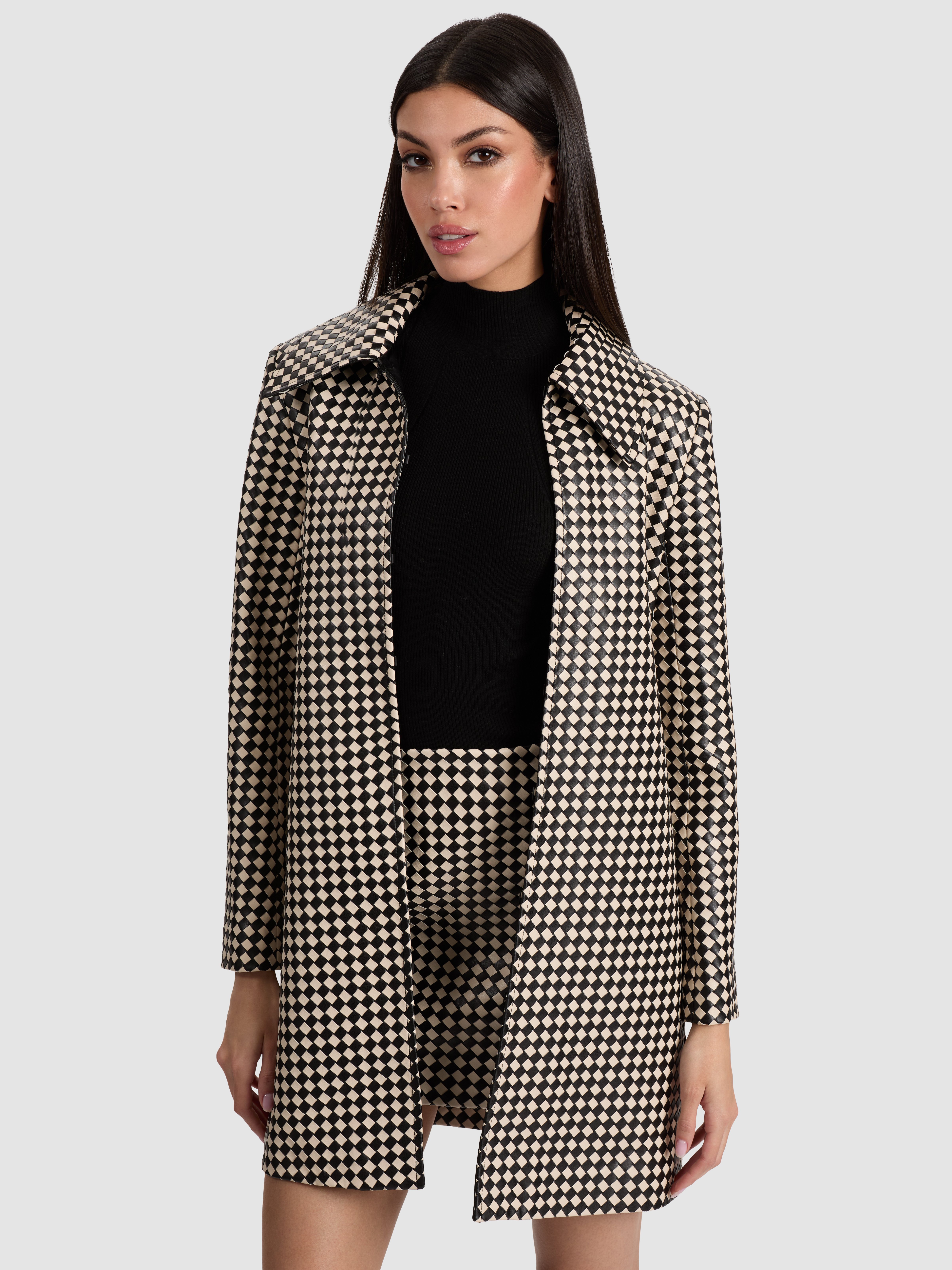 Alice And Olivia Logan Vegan Coat