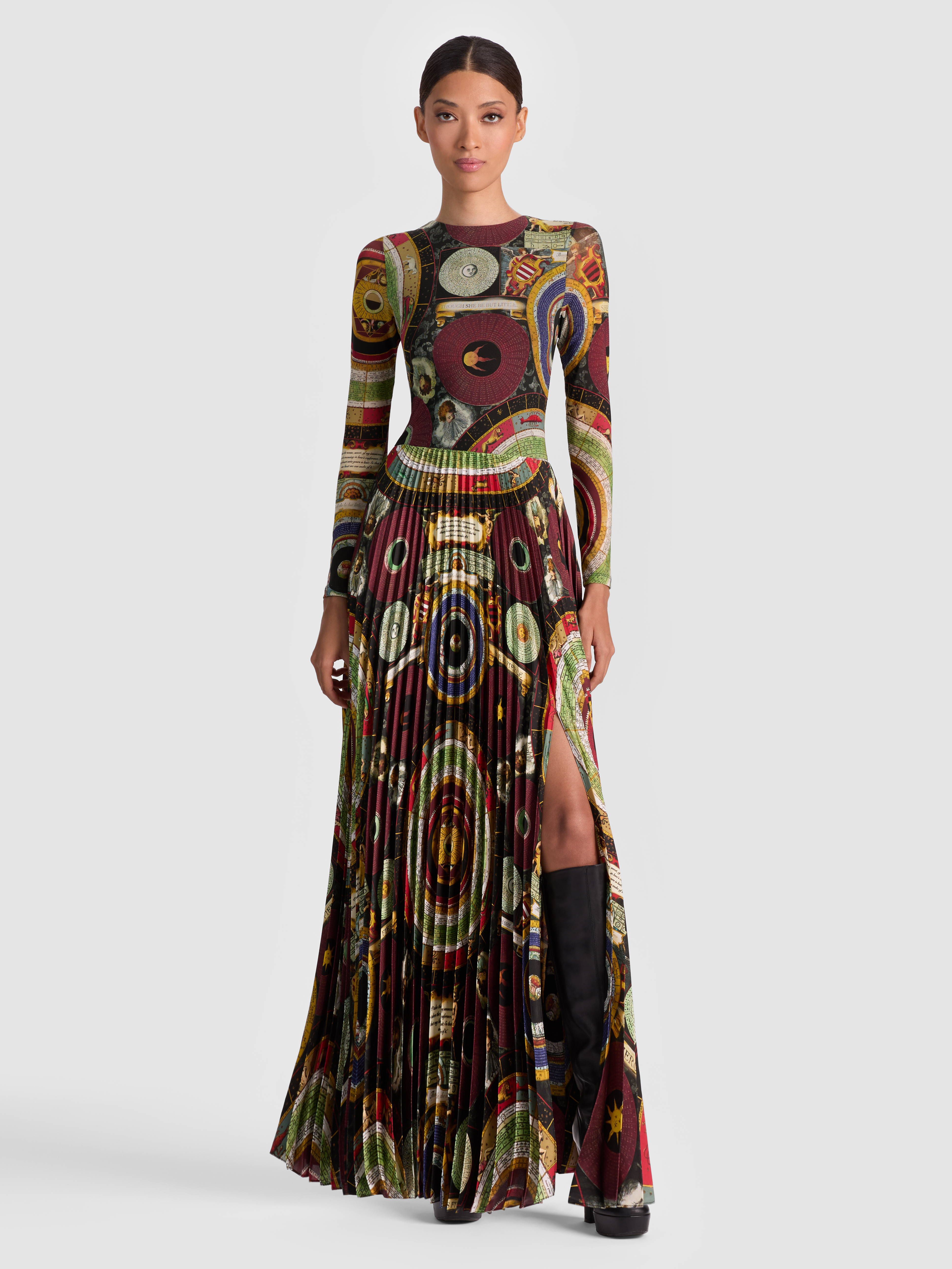 Alice And Olivia Ivey Maxi Dress In Brown