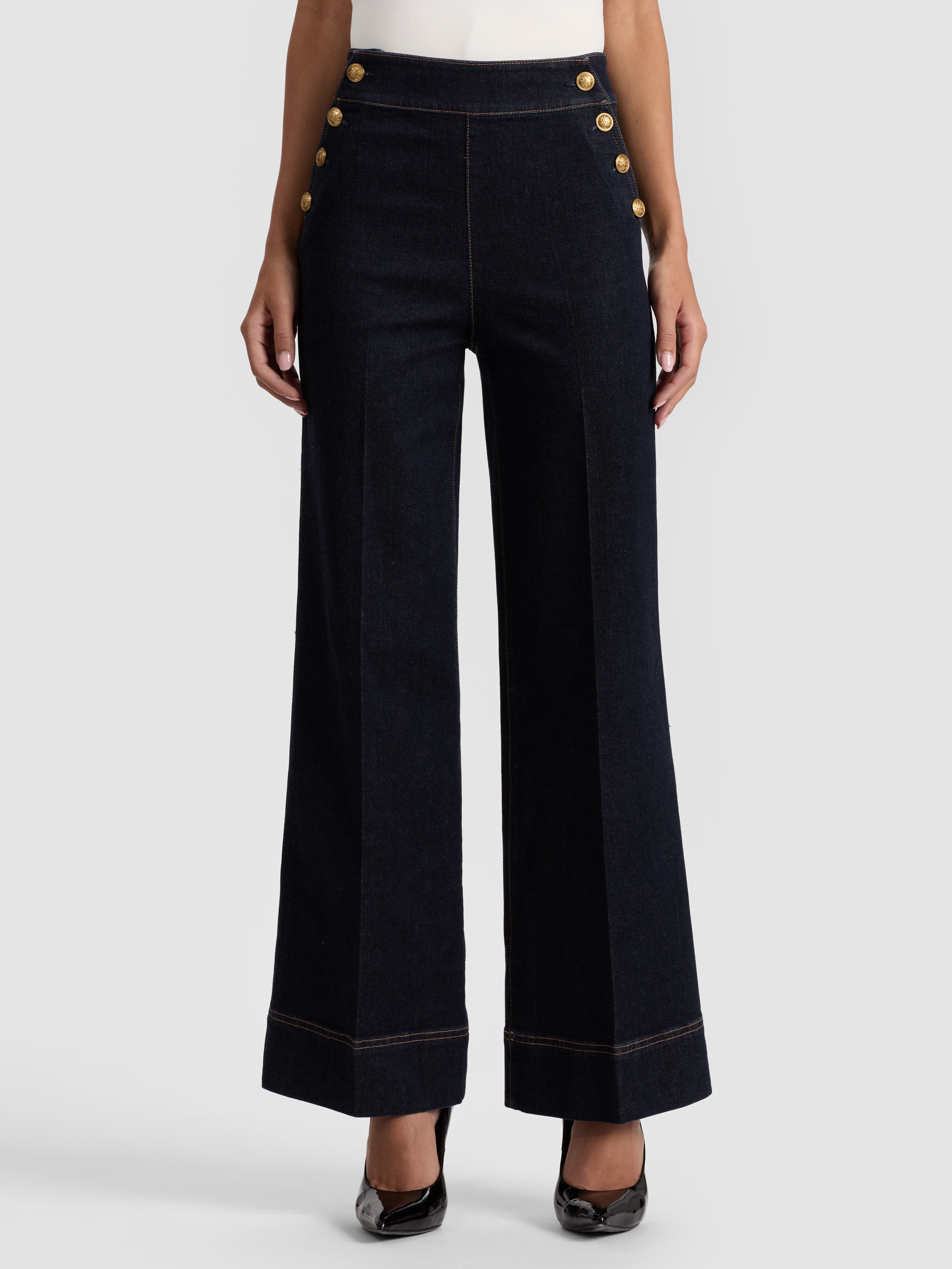 Alice And Olivia Narin Jean In Blue