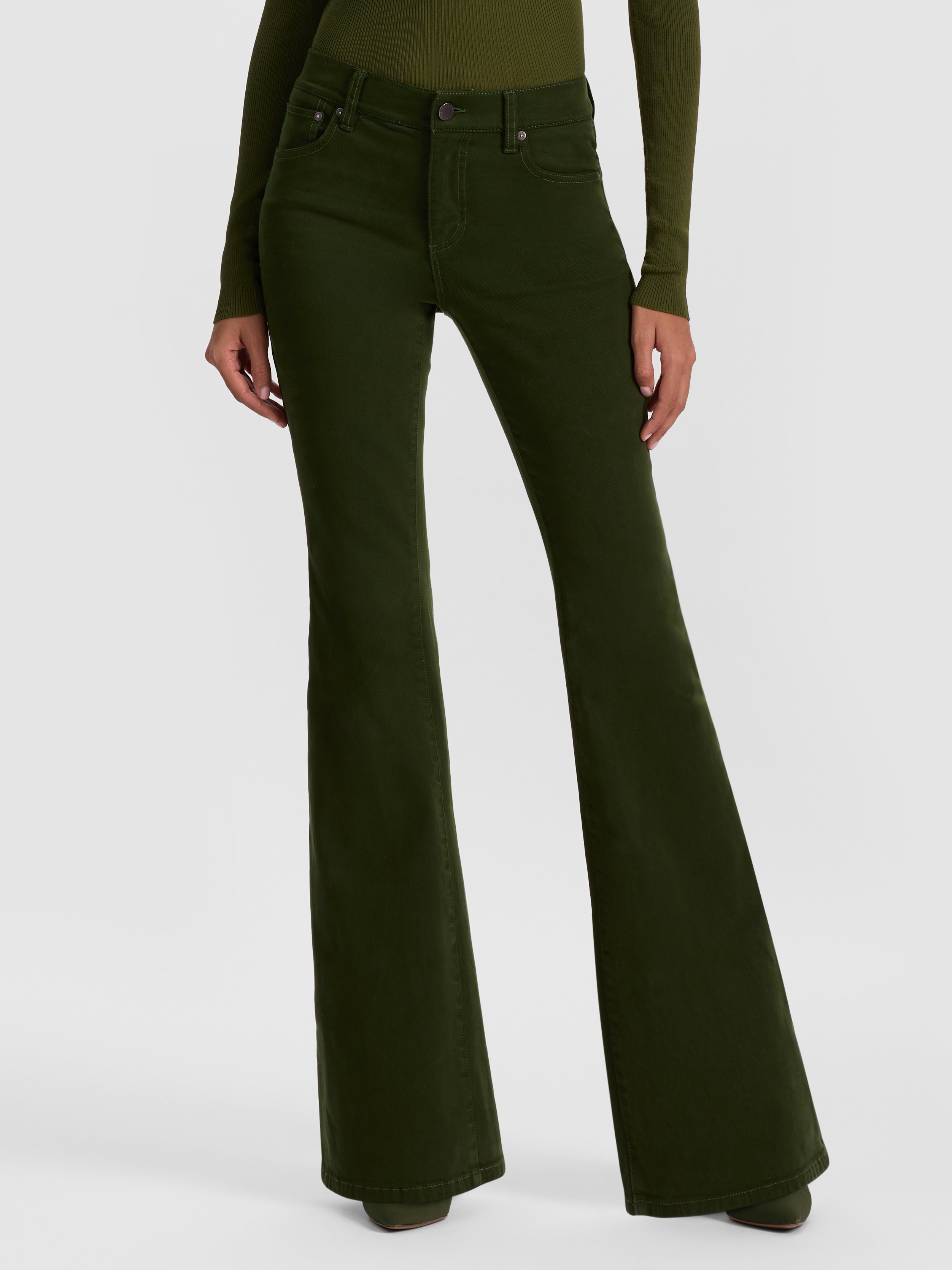 Alice And Olivia Roseline Jean In Green