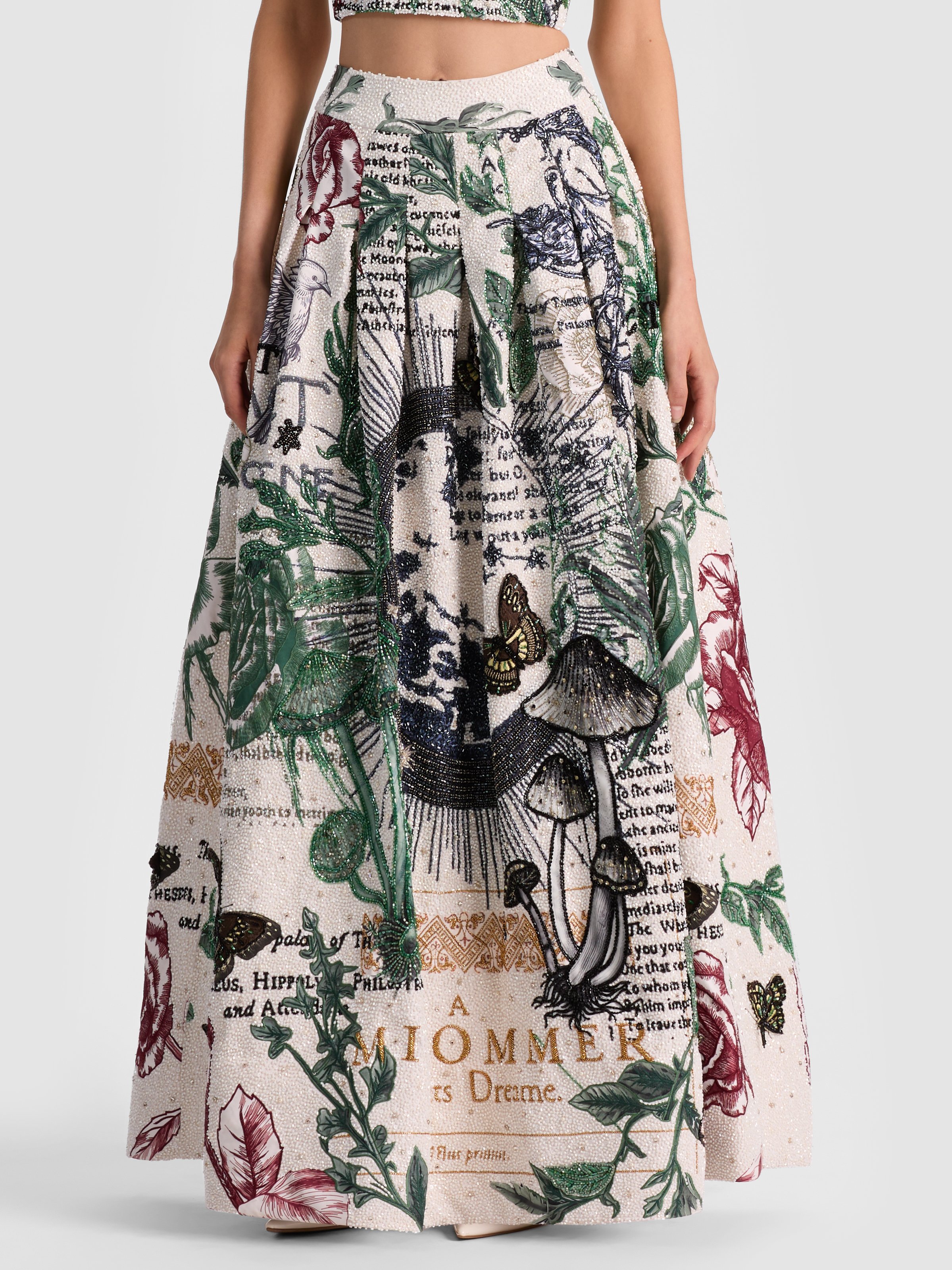 Alice And Olivia Hana Ballgown Skirt In Multi