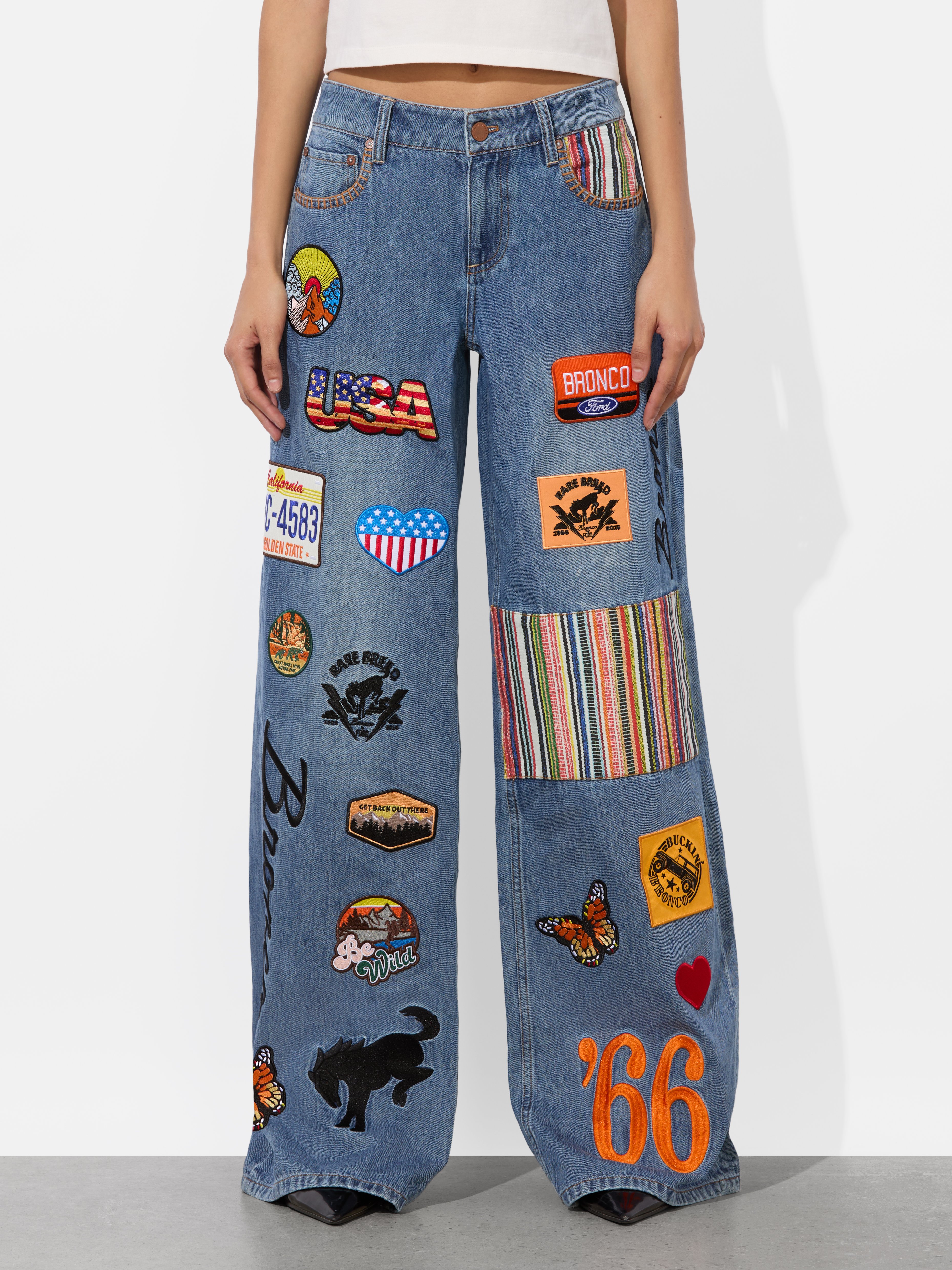 Alice And Olivia A+o X Bronco Trish Jean